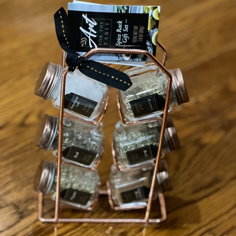 NWT Art For The Table Spice Rack Gift Set